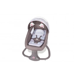 Nôi ru ngủ thư giãn kết hợp ghế ngồi đọc sách cho bé Mastela 8106 - Hồng Xám